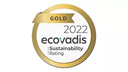 Ecovadis Gold Sustainability Rating, 2022